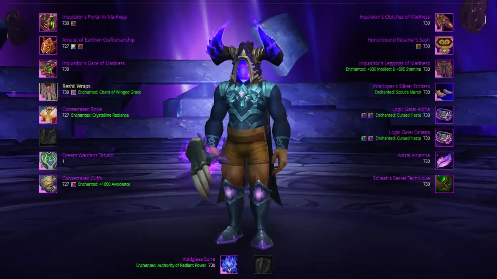 Wow TWW 11.2.5 Affliction Warlock Bis Gear