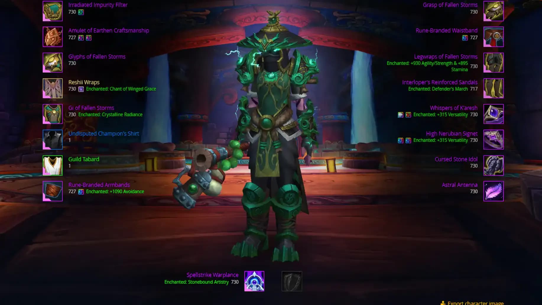 Wow TWW 11.2.5 Windwalker Monk Bis Gear