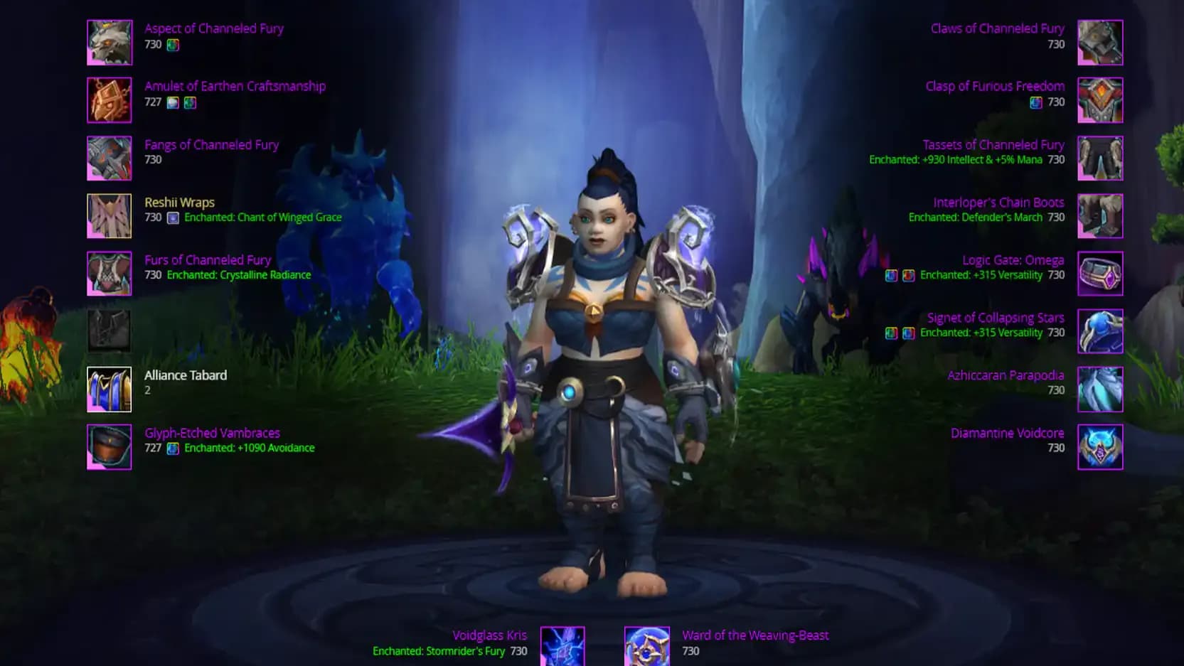 Wow TWW 11.2.5 Restoration shaman Bis Gear