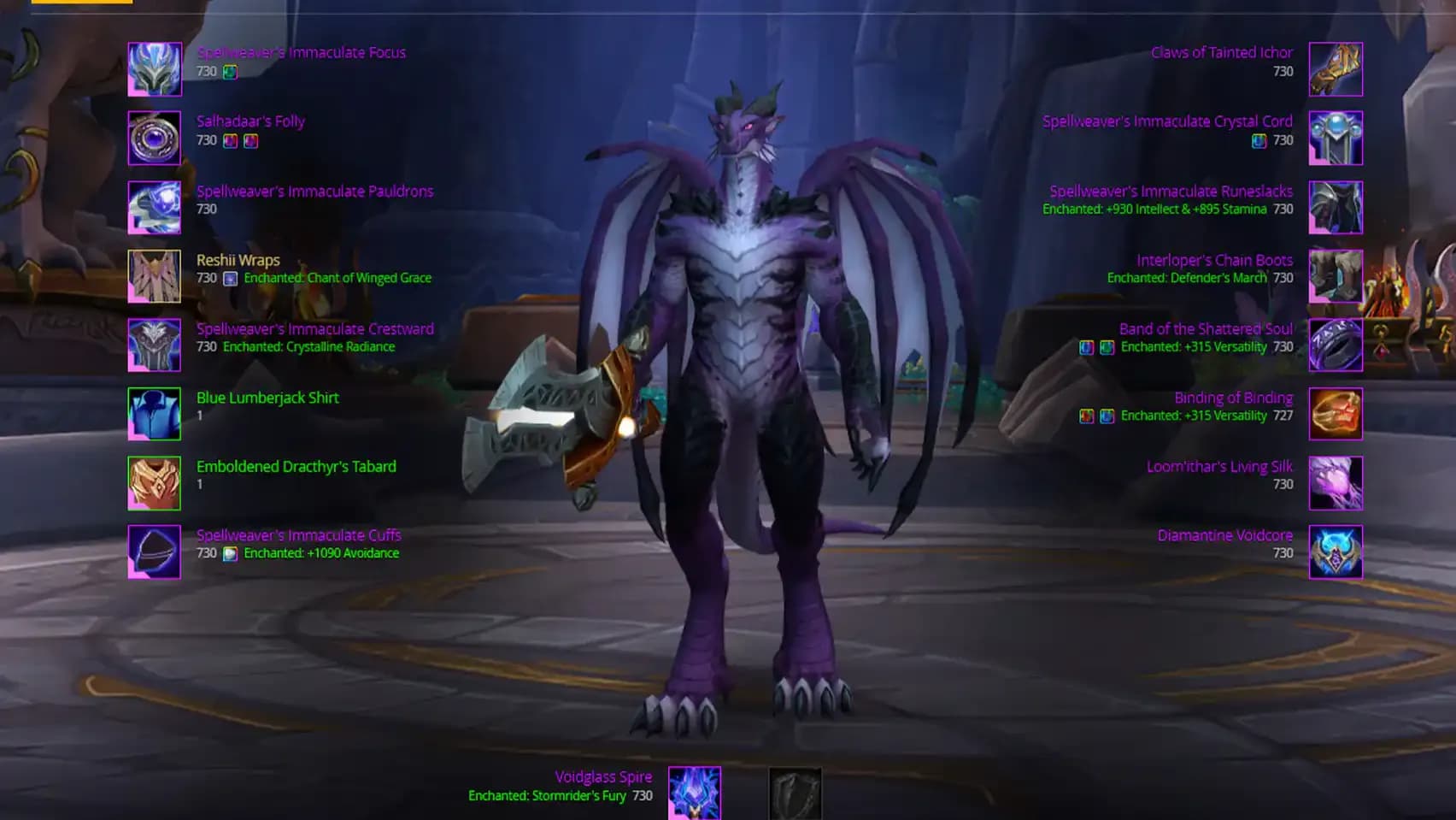 Wow TWW 11.2.5 Augmentation Evoker Bis Gear