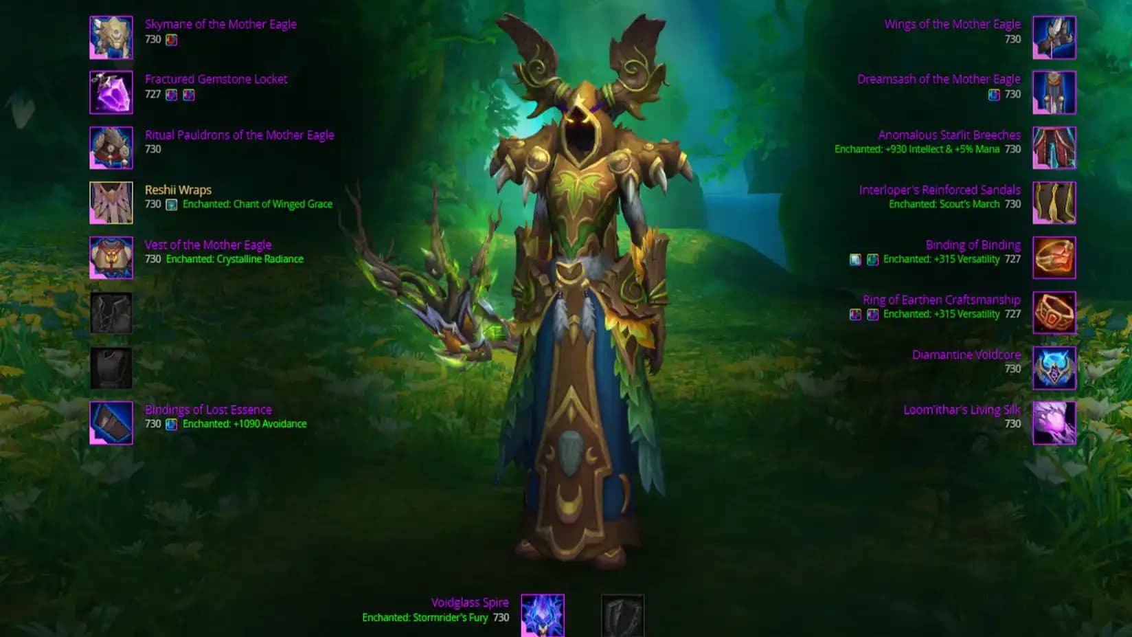 Wow TWW 11.2.5 Restoration Druid Bis Gear