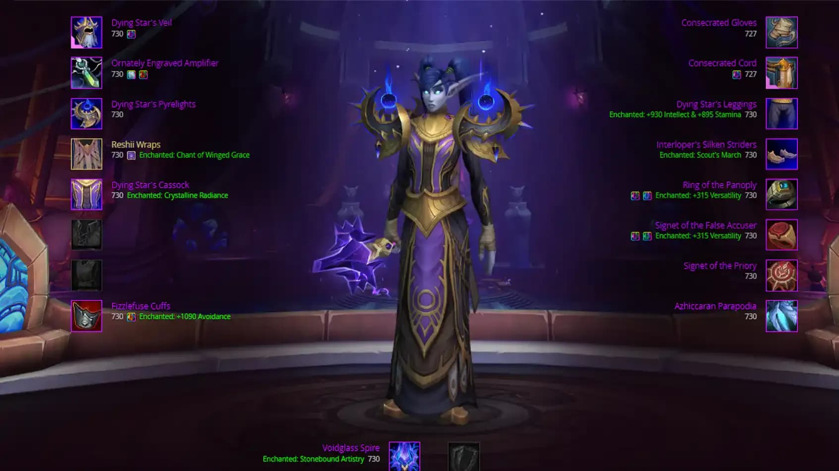 Wow TWW 11.2.5 Shadow Priest Bis Gear