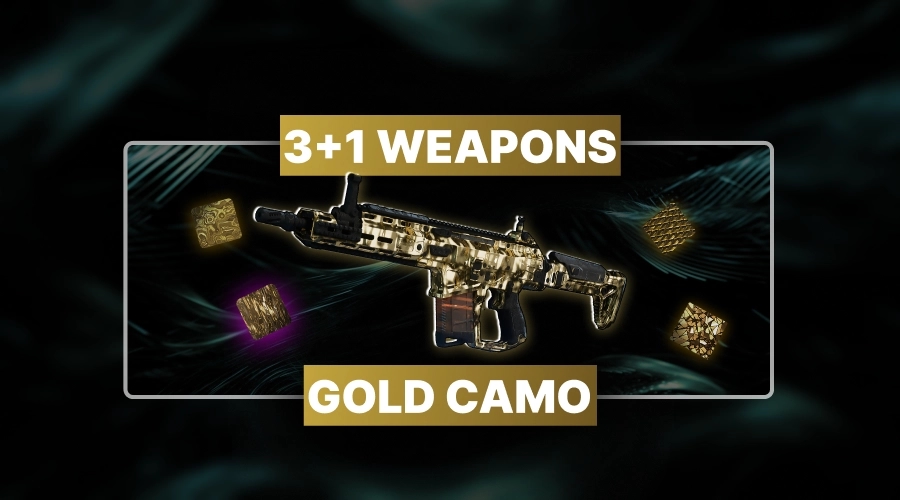 BO7 3+1 Weapons Gold Camo Boosting